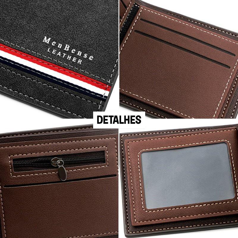 Carteira Masculina em Couro Genuino - MenBense