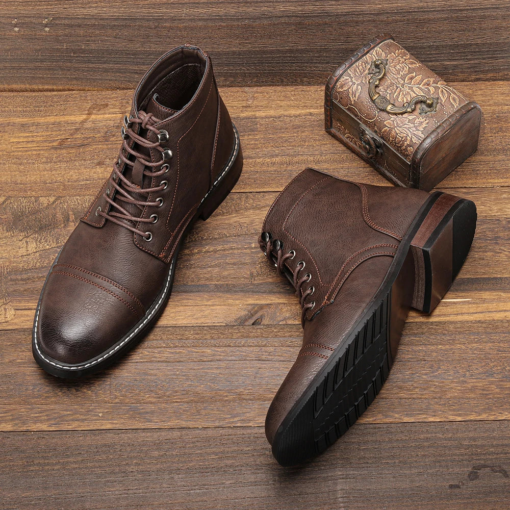 Bota Masculina em Couro Genuino - Renato Keven