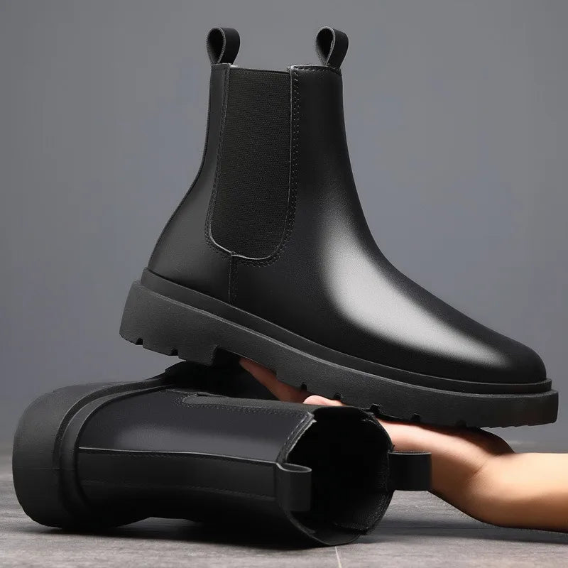 Bota Masculina Chelsea em Couro Ferrutini FRT244
