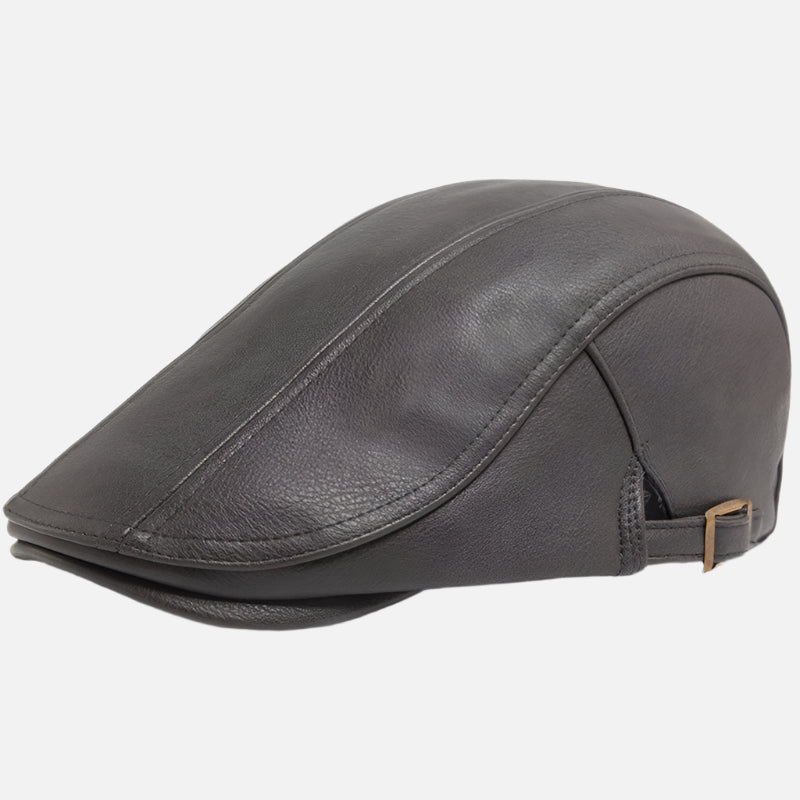 Boina Masculina Inglesa de Couro Ferrutini FRT279
