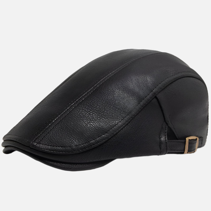 Boina Masculina Inglesa de Couro Ferrutini FRT279