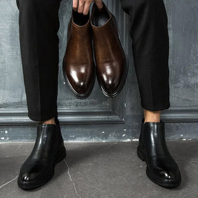 Bota Masculina Chelsea em Couro Ferrutini FRT252