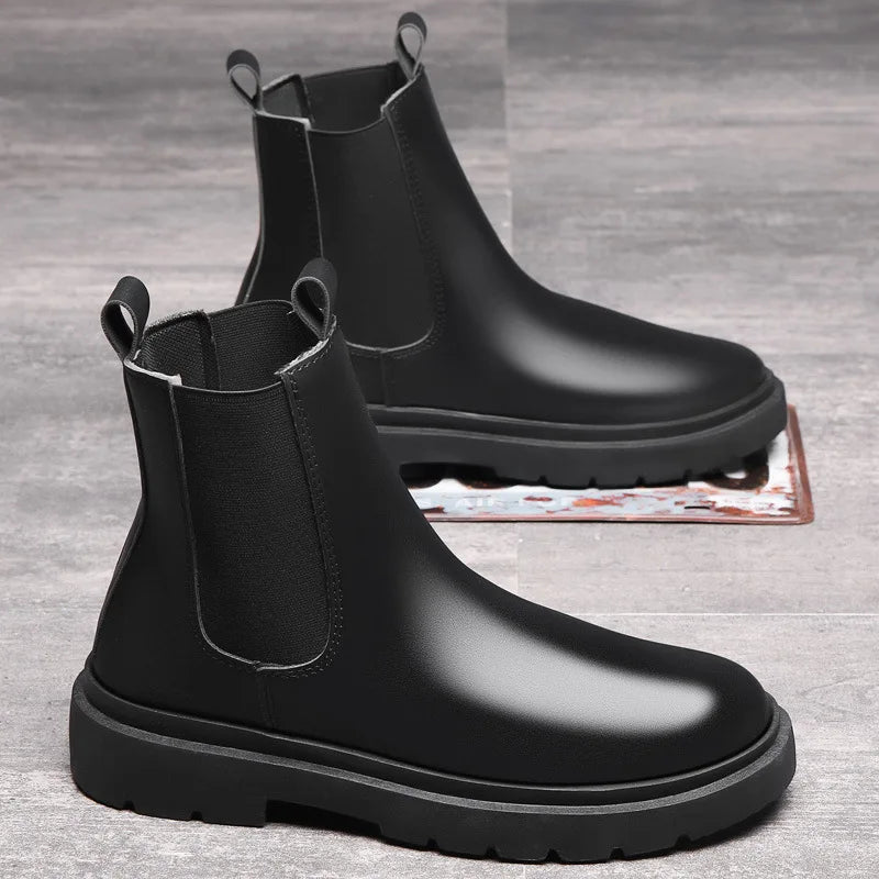 Bota Masculina Chelsea em Couro Ferrutini FRT244